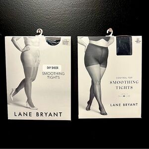 Lane Bryant Smoothing Tights Panty Hose G/H bundle NEW
